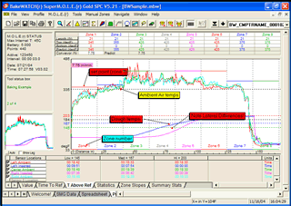 Screen shot from our Baking software